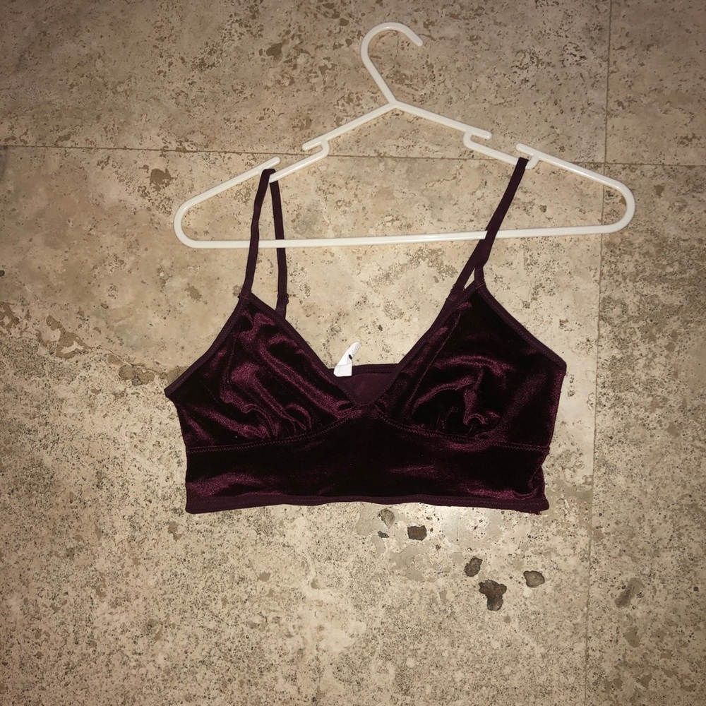 Maroon bralette